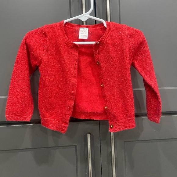 Carter's: Sparkly Red Sweater - Picture 1 of 3